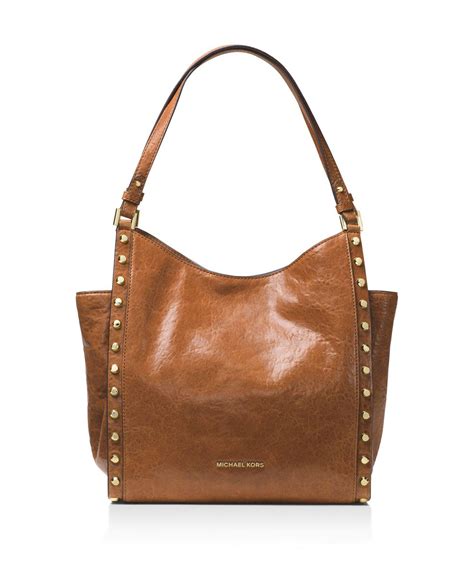 MICHAEL Michael Kors Newbury Studded Medium Leather Tote 